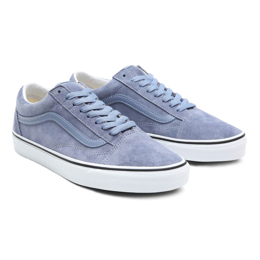 Vans Pig Suede Old Skool Dam Blå/Vita - Vans Låga Skor Rea (NZAVB4319)